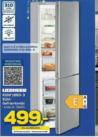 Euronics Berlet Liebherr Kgnf 1860-3 Kühl- Oder Gefrierkombination Angebot