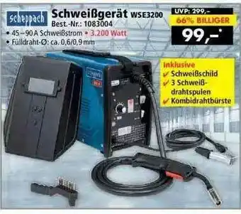 Norma24 Scheppach Schweißgerät Wse3200 Angebot