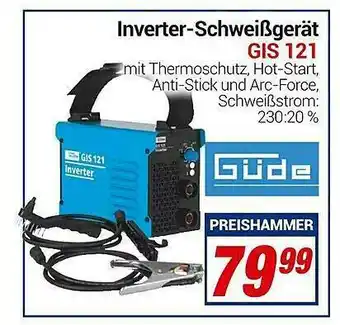 CENTERSHOP Güde Inverter-schweißgerät Gis121 Angebot