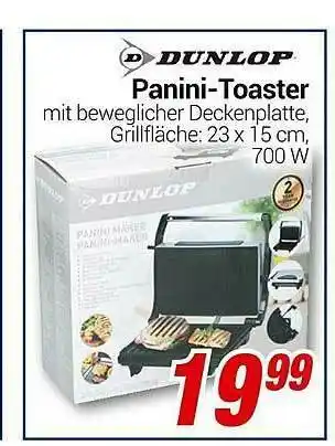 CENTERSHOP Dunlop Panini-toaster Angebot