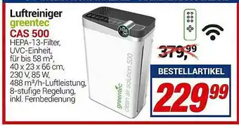 CENTERSHOP Luftreiniger Greentec Cas 500 Angebot