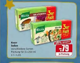 REWE Knorr Soßen Angebot