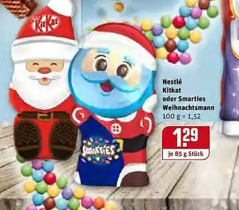 REWE Nestlé Kitkat Oder Smarties Weihnachtsmann Angebot