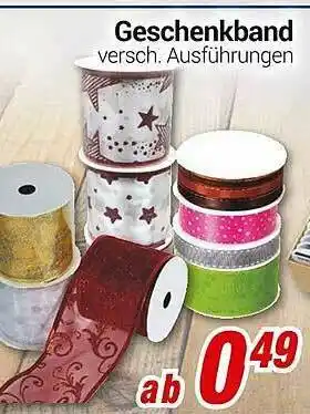 CENTERSHOP Geschenkband Angebot