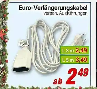 CENTERSHOP Euro-verlängerungskabel Angebot