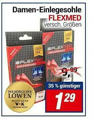 CENTERSHOP Damen-einlegesohle Flexmed Angebot