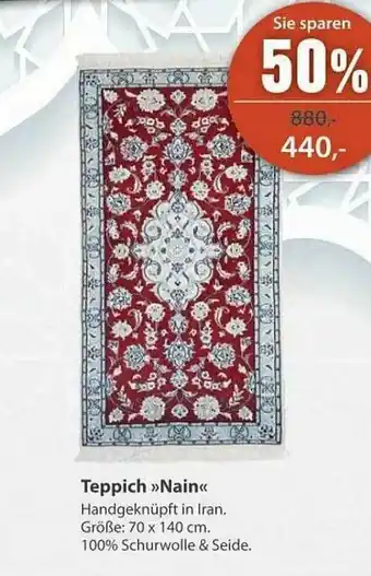 Knutzen Wohnen Teppich »nain« 70 X 140 Cm Angebot