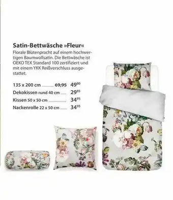 Knutzen Wohnen Satin-bettwäsche »fleur« Angebot