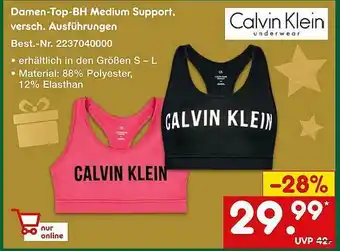 Netto Marken-Discount Damen-top-bh Medium Support Calvin Klein Angebot