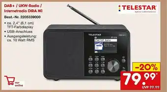 Netto Marken-Discount Dab+ Ukw-radio Internetradio Dira M1 Telestar Angebot