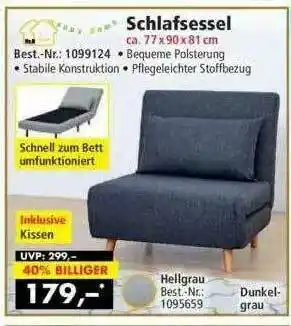 Norma24 Happy Home Schlafsessel Angebot