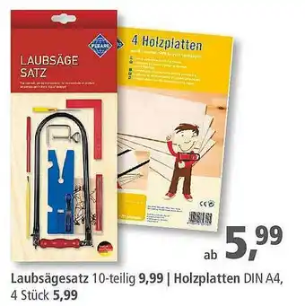 Pfennigpfeiffer Laubsägesatz Oder Holzplatten Angebot