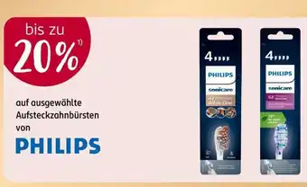 Rossmann 20% auf ausgewählte Aufsteckzahnbürsten von PHILIPS Angebot