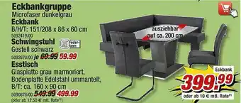 Poco Eckbankgruppe Eckbank, Schwingstuhl, Esstisch Angebot