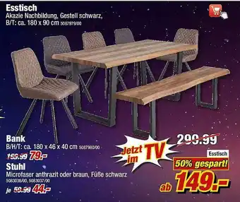 Poco Esstisch, Bank, Stuhl Angebot