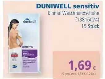 Apotal Duniwell Sensitiv Einmal Waschhandschuhe Angebot