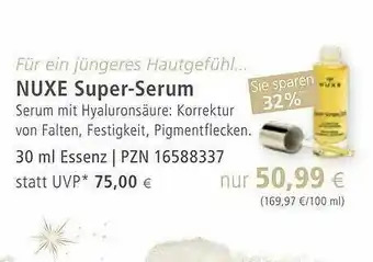 Apotal Nuxe Super-serum Angebot