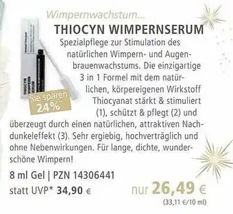 Apotal Thiocyn Wimpernserum Angebot