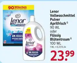 Rossmann Lenor Vollwaschmittel Angebot