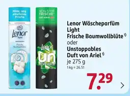 Rossmann Lenor Wäscheparfüm Light Angebot