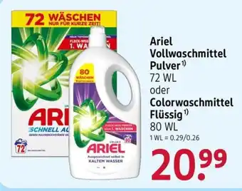 Rossmann Ariel Vollwaschmittel Angebot