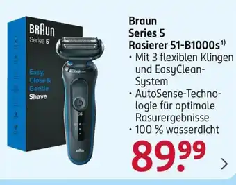 Rossmann BRAUN Series 5 Rasierer 51-B1000s Angebot