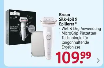 Rossmann Braun Silk-épil 9 Epilierer Angebot