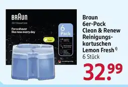 Rossmann Braun 6er-Pack Clean & Renew Reinigungs- kartuschen Lemon Fresh Angebot