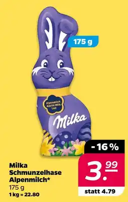 NETTO Milka schmunzelhase alpenmilch Angebot