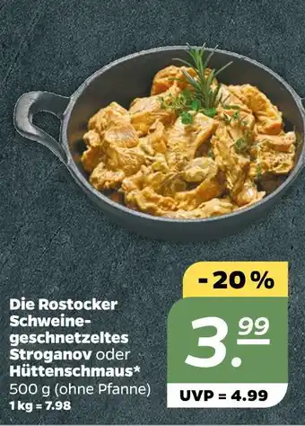 NETTO Die rostocker schweinegeschnetzeltes stroganov oder hüttenschmaus Angebot