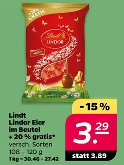 NETTO Lindt lindor eier im beutel Angebot