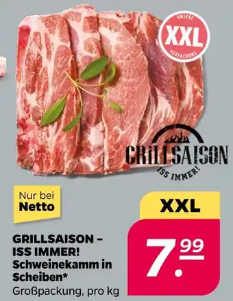 NETTO Grillsaison – iss immer! schweinekamm in scheiben Angebot