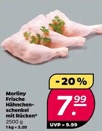 NETTO Morliny frische hähnchenschenkel mit rücken Angebot