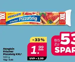 NETTO Henglein frischer pizzateig xxl Angebot