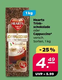 NETTO Hearts trinkschokolade oder cappuccino Angebot