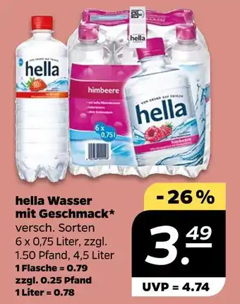 NETTO Hella wasser mit geschmack Angebot