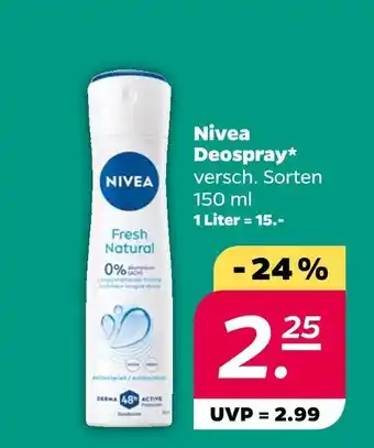 NETTO Nivea deospray Angebot