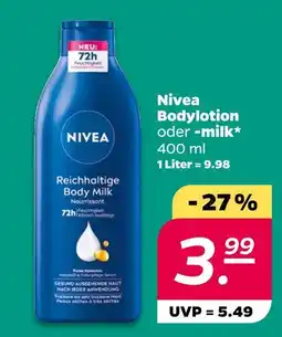 NETTO Nivea bodylotion oder -milk Angebot