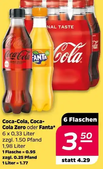 NETTO Coca-cola, coca-cola zero oder fanta Angebot