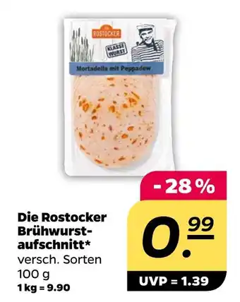 NETTO Die rostocker brühwurstaufschnitt Angebot