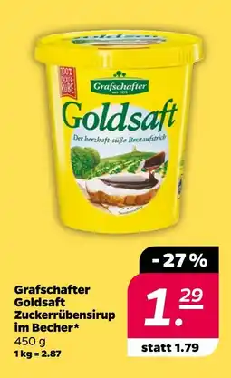 NETTO Grafschafter goldsaft zuckerrübensirup im becher Angebot