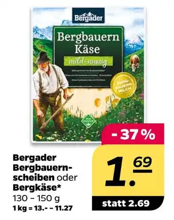 NETTO Bergader bergbauernscheiben oder bergkäse Angebot