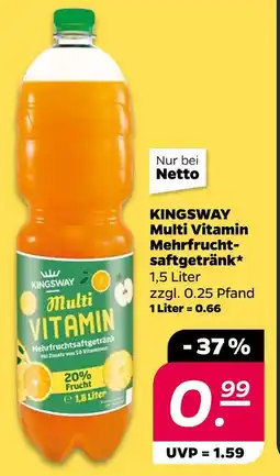 NETTO Kingsway multi vitamin mehrfrucht-saftgetränk Angebot