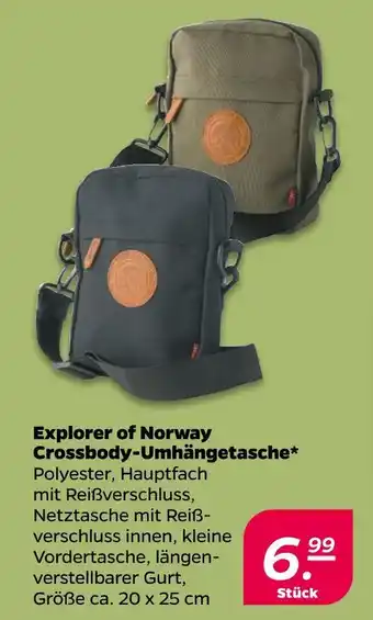 NETTO Explorer of norway crossbody-umhängetasche Angebot