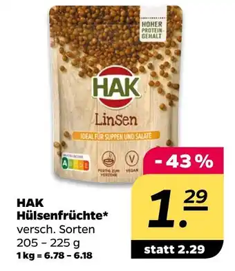 NETTO Hak hülsenfrüchte Angebot