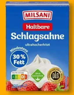 Aldi Süd Milsani H-Schlagsahne Angebot