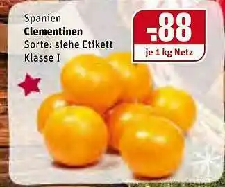 REWE Spanien Clementinen Angebot