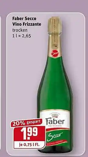 REWE Faber Secco Vino Frizzante Angebot