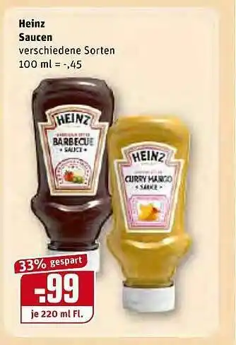 REWE Heinz Saucen Angebot