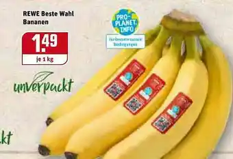 REWE Unverpackt Rewe Beste Wahl Bananen Angebot